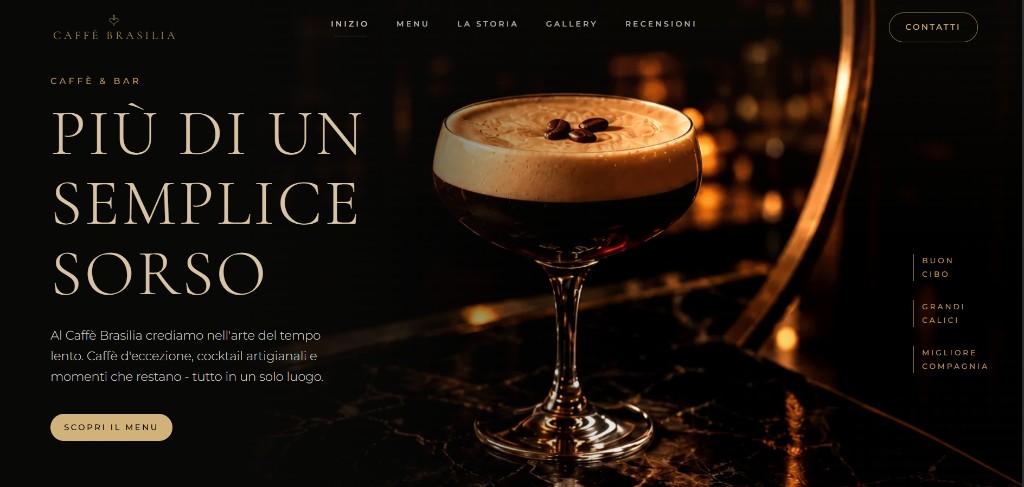 Caffè Brasilia website preview